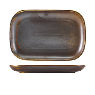 Rectangular Plate Set of 6 Porcelain Multi-Colour Dining Serving 29×19.5cm/34.5×23.5cm