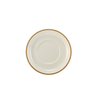 GenWare Kava Stoneware Saucer 16cm Black / Dark Grey / White - Pack of 6