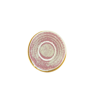 Porcelain Terra Saucer 11.5cm/14.5cm Set of 6 Polished Foot Saucers Table Service