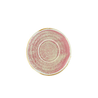 Porcelain Terra Saucer 11.5cm/14.5cm Set of 6 Polished Foot Saucers Table Service