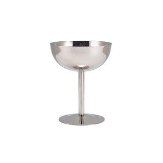 Ice Cream Sundae Bowls, 230ml Stainless Steel Dessert Cups Footed Trifle Bowl Serving Dishes Mini Milk Shake Cups (Set of 12)