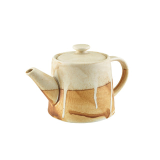 Porcelain Roko Sand Teapot 50cl Pack of 6 Kitchen Accessories for Home