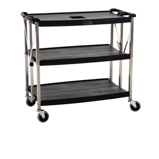 GenWare Large 3 Tier Foldable Service Trolley