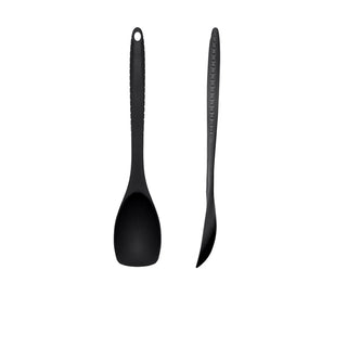Black Silicone Spoon – Heat Resistant Food Grade Utensil 30cm