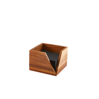 Serviette Holder 14cm/18.6cm Fits 24cm/33cm Napkins Set of 1 Acacia Holders Table Service