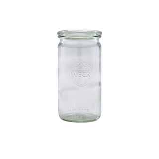 WECK Cylindrical Jar 34cl 6x13cm Set of 12 Premium Glass Jars Oven Use Up to 200C