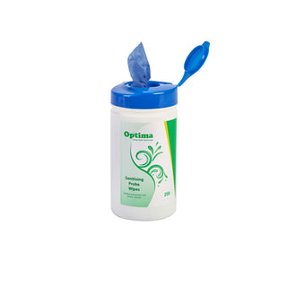 Plastic Probe Wipes Tub of 200 - 13x13cm Clean Sanitise Food Probes and Kitchen 1Pcs